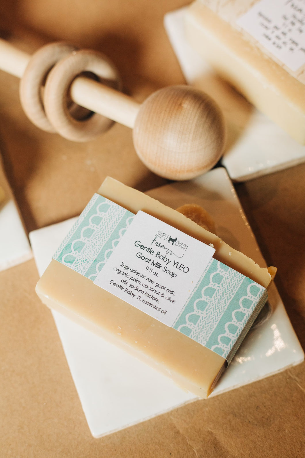Raw goat milk soap travel bar